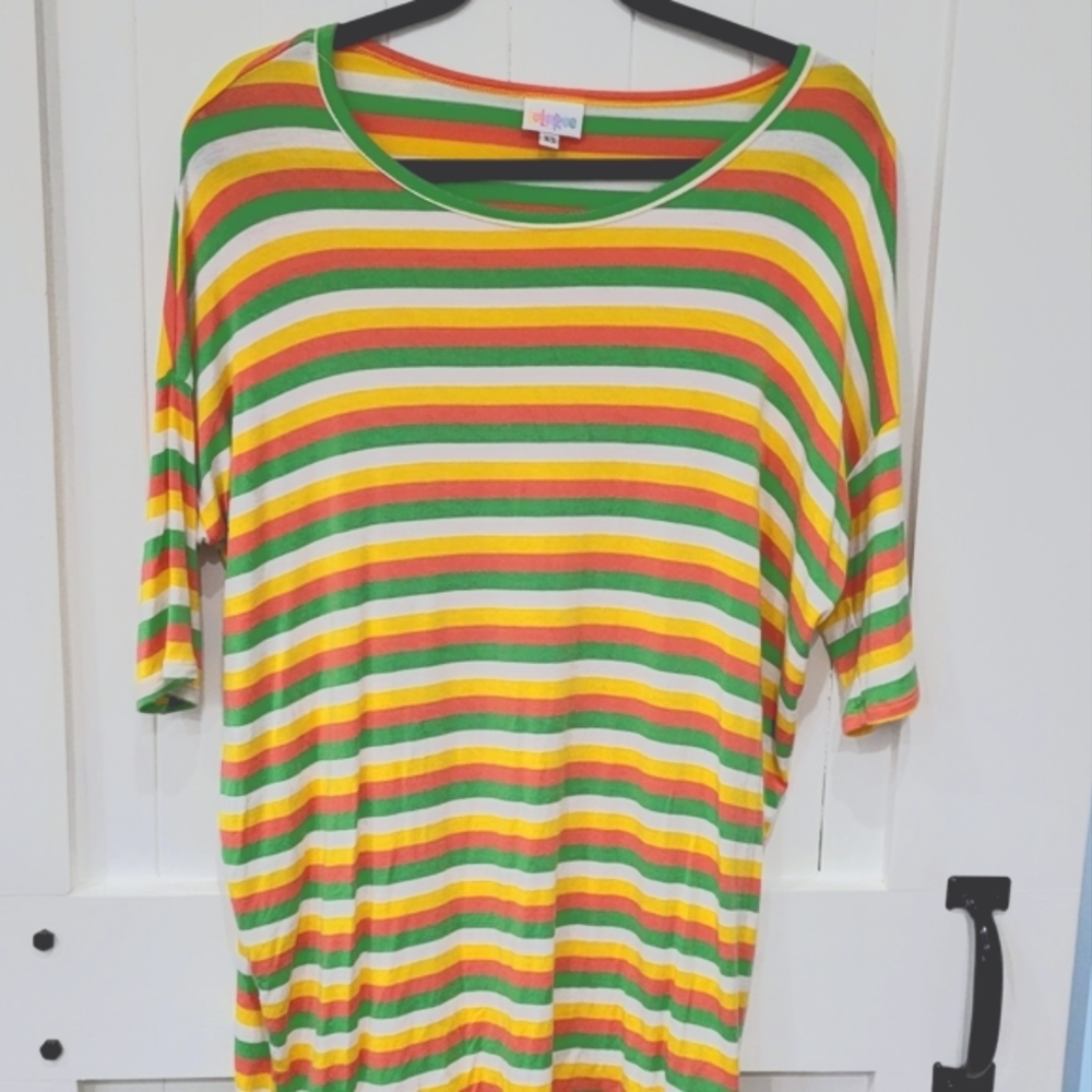 Lularoe XS Irma Striped Tunic Shirt